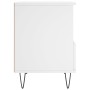 Weißer Nachttisch aus Sperrholz, 40 x 35 x 50 cm von vidaXL, Nachttische - Ref: Foro24-830620, Preis: 46,19 €, Rabatt: %