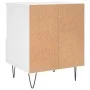 Weißer Nachttisch aus Sperrholz, 40 x 35 x 50 cm von vidaXL, Nachttische - Ref: Foro24-830620, Preis: 45,53 €, Rabatt: %