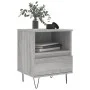Mesita de noche 2 uds madera ingeniería gris Sonoma 40x35x50 cm de vidaXL, Mesitas de noche - Ref: Foro24-830633, Precio: 70,...