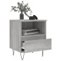 Mesita de noche 2 uds madera ingeniería gris Sonoma 40x35x50 cm de vidaXL, Mesitas de noche - Ref: Foro24-830633, Precio: 70,...
