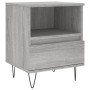 Mesita de noche 2 uds madera ingeniería gris Sonoma 40x35x50 cm de vidaXL, Mesitas de noche - Ref: Foro24-830633, Precio: 70,...