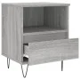 Mesita de noche 2 uds madera ingeniería gris Sonoma 40x35x50 cm de vidaXL, Mesitas de noche - Ref: Foro24-830633, Precio: 70,...