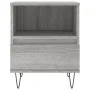 Mesita de noche 2 uds madera ingeniería gris Sonoma 40x35x50 cm de vidaXL, Mesitas de noche - Ref: Foro24-830633, Precio: 70,...