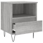 Mesita de noche madera de ingeniería gris Sonoma 40x35x50 cm de vidaXL, Mesitas de noche - Ref: Foro24-830632, Precio: 40,32 €