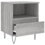 Sonoma gray engineered wood bedside table 40x35x50 cm by vidaXL, Nightstands - Ref: Foro24-830632, Price: 39,91 €, Discount: %