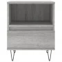 Sonoma grauer Nachttisch aus Holzwerkstoff, 40 x 35 x 50 cm von vidaXL, Nachttische - Ref: Foro24-830632, Preis: 39,91 €, Rab...