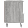 Mesita de noche madera de ingeniería gris Sonoma 40x35x50 cm de vidaXL, Mesitas de noche - Ref: Foro24-830632, Precio: 40,32 €