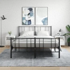 Nightstands 2 pcs glossy white engineered wood 40x35x50 cm by vidaXL, Nightstands - Ref: Foro24-830625, Price: 75,03 €, Disco...