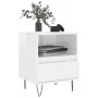Nachttische 2 Stück glänzend weißes Holzwerkstoff 40x35x50 cm von vidaXL, Nachttische - Ref: Foro24-830625, Preis: 75,03 €, R...