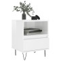 Nachttische 2 Stück glänzend weißes Holzwerkstoff 40x35x50 cm von vidaXL, Nachttische - Ref: Foro24-830625, Preis: 75,96 €, R...