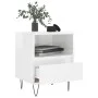 Nachttische 2 Stück glänzend weißes Holzwerkstoff 40x35x50 cm von vidaXL, Nachttische - Ref: Foro24-830625, Preis: 75,03 €, R...