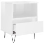 Nachttische 2 Stück glänzend weißes Holzwerkstoff 40x35x50 cm von vidaXL, Nachttische - Ref: Foro24-830625, Preis: 75,96 €, R...