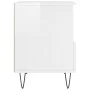 Nachttische 2 Stück glänzend weißes Holzwerkstoff 40x35x50 cm von vidaXL, Nachttische - Ref: Foro24-830625, Preis: 75,03 €, R...