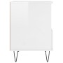 Nachttische 2 Stück glänzend weißes Holzwerkstoff 40x35x50 cm von vidaXL, Nachttische - Ref: Foro24-830625, Preis: 75,96 €, R...