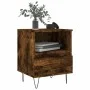 Smoked oak engineered wood bedside table 40x35x50 cm by vidaXL, Nightstands - Ref: Foro24-830630, Price: 38,90 €, Discount: %