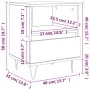 Smoked oak engineered wood bedside table 40x35x50 cm by vidaXL, Nightstands - Ref: Foro24-830630, Price: 38,90 €, Discount: %