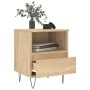 Mesita de noche madera de ingeniería roble Sonoma 40x35x50 cm de vidaXL, Mesitas de noche - Ref: Foro24-830626, Precio: 47,69...