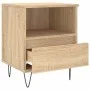 Mesita de noche madera de ingeniería roble Sonoma 40x35x50 cm de vidaXL, Mesitas de noche - Ref: Foro24-830626, Precio: 47,69...