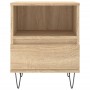Mesita de noche madera de ingeniería roble Sonoma 40x35x50 cm de vidaXL, Mesitas de noche - Ref: Foro24-830626, Precio: 48,46...