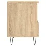 Mesita de noche madera de ingeniería roble Sonoma 40x35x50 cm de vidaXL, Mesitas de noche - Ref: Foro24-830626, Precio: 47,69...
