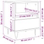 Mesita de noche madera de ingeniería roble Sonoma 40x35x50 cm de vidaXL, Mesitas de noche - Ref: Foro24-830626, Precio: 48,46...