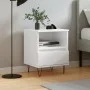 Glossy white plywood nightstand 40x35x50 cm by vidaXL, Nightstands - Ref: Foro24-830624, Price: 45,65 €, Discount: %