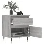 Bedside table 2 pcs Sonoma gray engineered wood 40x35x50 cm by vidaXL, Nightstands - Ref: Foro24-830665, Price: 76,57 €, Disc...