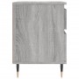Nachttisch 2 Stk. Sonoma graues Holzwerkstoff 40x35x50 cm von vidaXL, Nachttische - Ref: Foro24-830665, Preis: 77,59 €, Rabat...