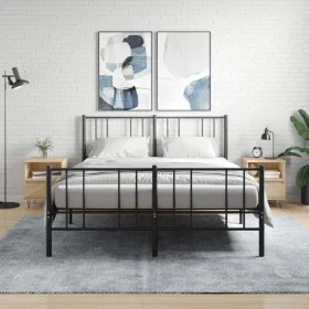 Nachttische, 2 Stück, Holzwerkstoff, Sonoma-Eiche, 40 x 35 x 50 cm von vidaXL, Nachttische - Ref: Foro24-830627, Preis: 68,98...