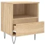 Mesitas noche 2 uds madera ingeniería roble Sonoma 40x35x50 cm de vidaXL, Mesitas de noche - Ref: Foro24-830627, Precio: 68,9...