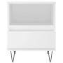 Nachttische 2 Stk. Ingenieurholz weiß 40x35x50 cm von vidaXL, Nachttische - Ref: Foro24-830621, Preis: 72,99 €, Rabatt: %