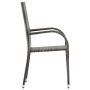Garten-Esszimmermöbel-Set 9-teilig graues PE-Rattan von vidaXL, Gartensets - Ref: Foro24-3072506, Preis: 645,26 €, Rabatt: %