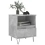 Mesitas noche 2 uds madera ingeniería gris hormigón 40x35x50 cm de vidaXL, Mesitas de noche - Ref: Foro24-830629, Precio: 68,...