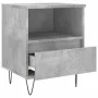 Mesitas noche 2 uds madera ingeniería gris hormigón 40x35x50 cm de vidaXL, Mesitas de noche - Ref: Foro24-830629, Precio: 68,...