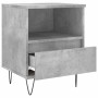 Mesitas noche 2 uds madera ingeniería gris hormigón 40x35x50 cm de vidaXL, Mesitas de noche - Ref: Foro24-830629, Precio: 68,...