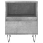 Mesitas noche 2 uds madera ingeniería gris hormigón 40x35x50 cm de vidaXL, Mesitas de noche - Ref: Foro24-830629, Precio: 68,...