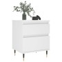 Mesita de noche madera contrachapada blanco 40x35x50 cm de vidaXL, Mesitas de noche - Ref: Foro24-830652, Precio: 49,77 €, De...