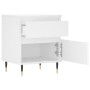 Mesita de noche madera contrachapada blanco 40x35x50 cm de vidaXL, Mesitas de noche - Ref: Foro24-830652, Precio: 49,77 €, De...