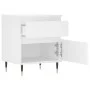 Mesita de noche madera contrachapada blanco 40x35x50 cm de vidaXL, Mesitas de noche - Ref: Foro24-830652, Precio: 49,09 €, De...