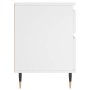 Mesita de noche madera contrachapada blanco 40x35x50 cm de vidaXL, Mesitas de noche - Ref: Foro24-830652, Precio: 49,77 €, De...