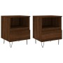 Nachttische 2 Stück Ingenieurholz braun Eiche 40x35x50 cm von vidaXL, Nachttische - Ref: Foro24-830635, Preis: 70,99 €, Rabat...