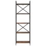 Estante de libros Roble ahumado 56 x 34 x 171 cm