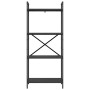 Estante de libros Roble Negro 56 x 34 x 133,5 cm en Librerías y estanterías | Comprar online en Foro24