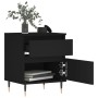 Nachttische 2 Stk. Holzwerkstoff schwarz 40x35x50 cm von vidaXL, Nachttische - Ref: Foro24-830655, Preis: 91,26 €, Rabatt: %