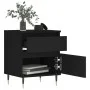 Nightstands 2 pcs engineered wood black 40x35x50 cm by vidaXL, Nightstands - Ref: Foro24-830655, Price: 89,83 €, Discount: %