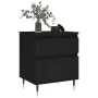 Nightstands 2 pcs engineered wood black 40x35x50 cm by vidaXL, Nightstands - Ref: Foro24-830655, Price: 89,83 €, Discount: %