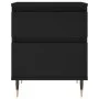 Nightstands 2 pcs engineered wood black 40x35x50 cm by vidaXL, Nightstands - Ref: Foro24-830655, Price: 89,83 €, Discount: %