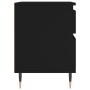 Nachttische 2 Stk. Holzwerkstoff schwarz 40x35x50 cm von vidaXL, Nachttische - Ref: Foro24-830655, Preis: 91,26 €, Rabatt: %
