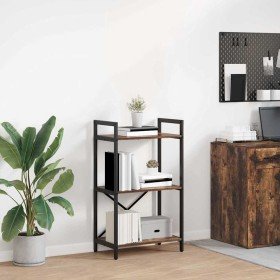 Estante de libros Roble ahumado 56 x 34 x 96 cm en Librerías y estanterías | Comprar online en Foro24