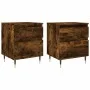 Nachttische 2 Stk. Rauchigeiche-Engineered-Holz 40x35x50 cm von vidaXL, Nachttische - Ref: Foro24-830663, Preis: 69,87 €, Rab...